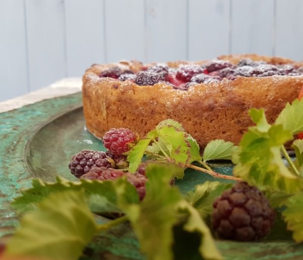 Tarte de amora e  maçã 