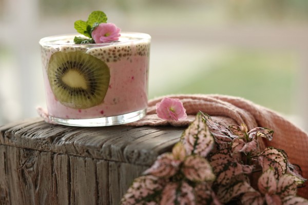 Pudim de Chia e Beterraba