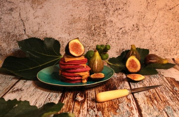 Panquecas de beterraba