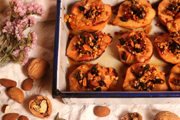 Gamboas com Frutos Secos